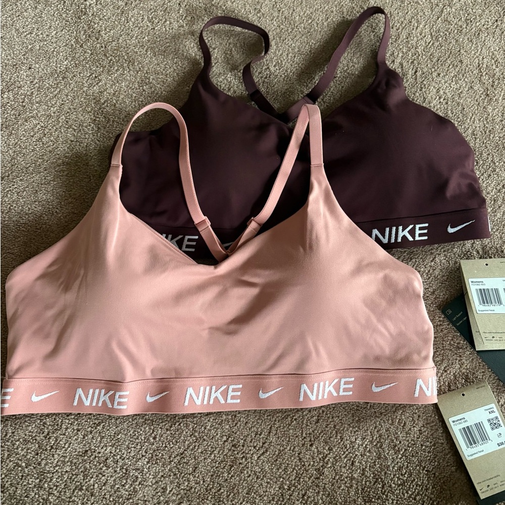 Nike strappy sports bras set of 2 XXL NWT